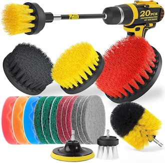 Holikme Drill Brush Scrubber with Attachments (20 Pieces)