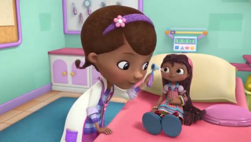 'Doc McStuffins' is about a little girl who takes care of toys.