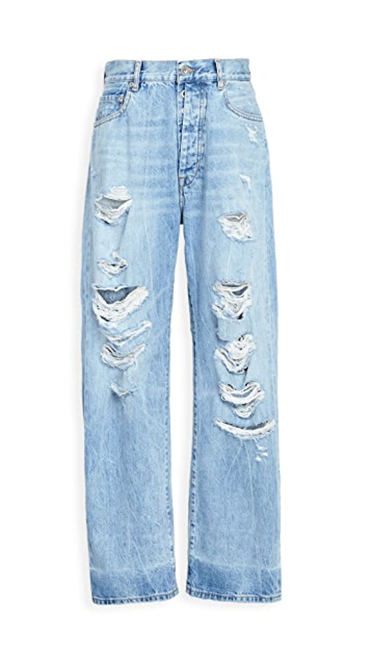 Distressed Baggy Boyfriend Jeans  