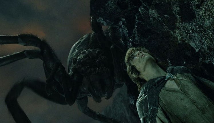 Shelob stalking Frodo in Lord of the Rings: Return of the King