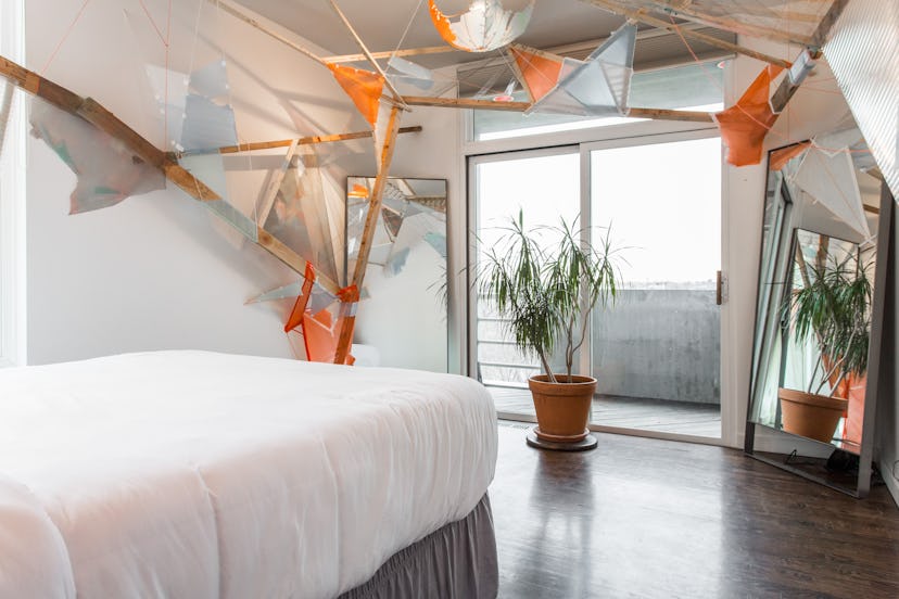 creative bedroom decor artistic airbnb