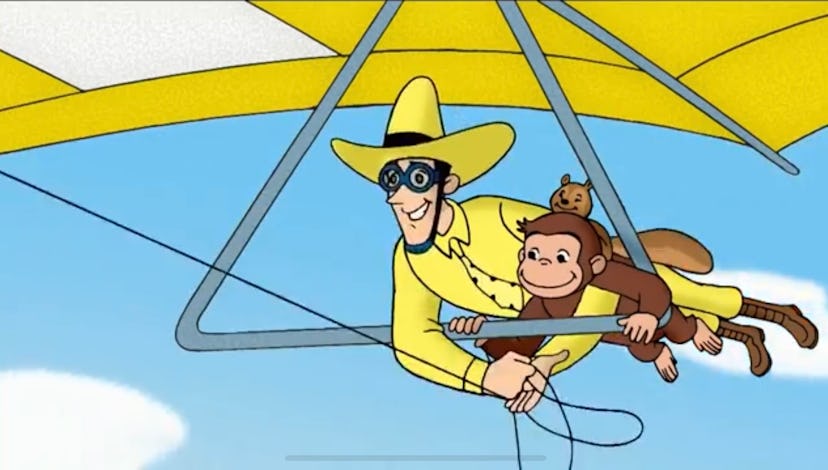 'Curious George' is about a monkey and his human friend.