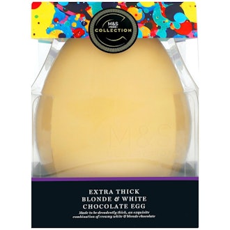 M&S Extra Thick Blonde & White Chocolate Egg