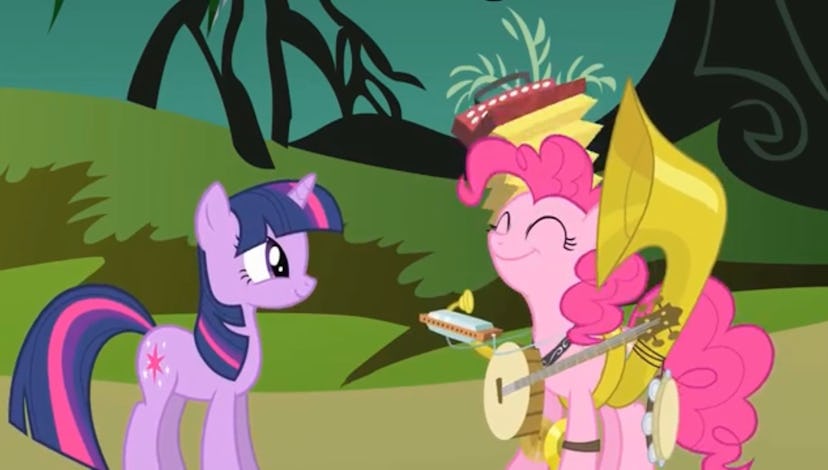 'My Little Pony Friendship Is Magic' is about magical pony friends.