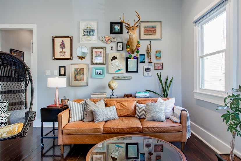 wall art living room artistic airbnbs
