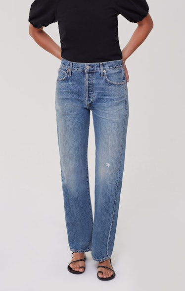 Emery Long Mid-Rise Relaxed Straight Jeans