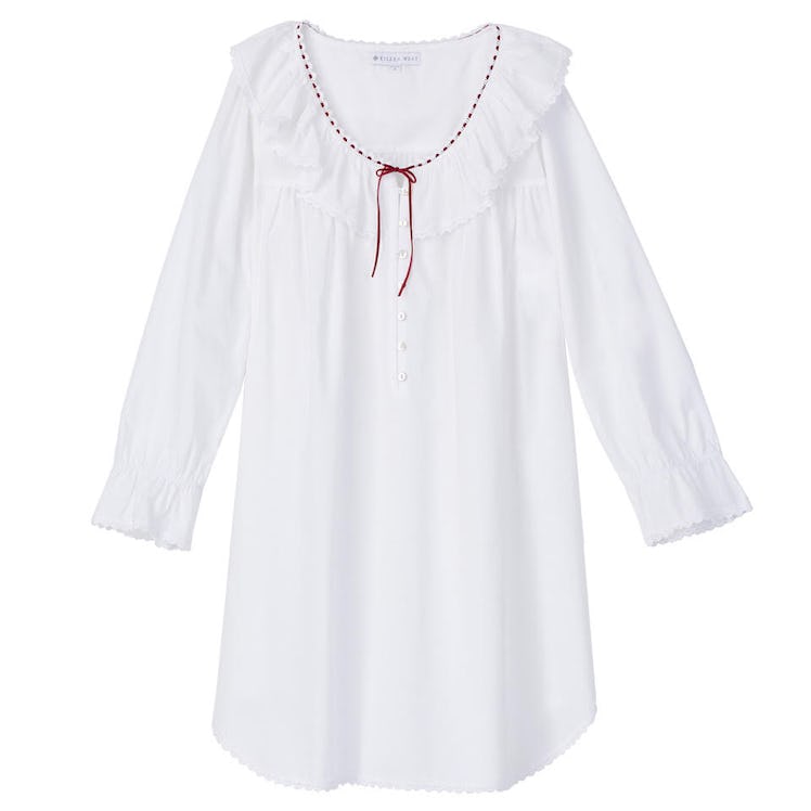 Cotton Lawn Short Nightgown