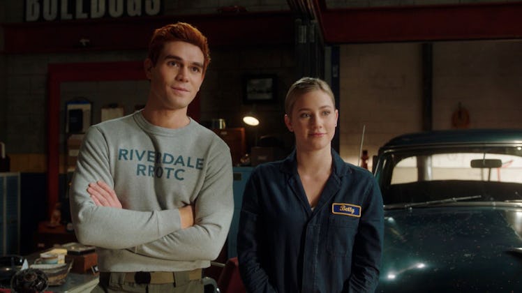 KJ Apa as Archie Andrews and Lili Reinhart as Betty Cooper in Riverdale Season 5.