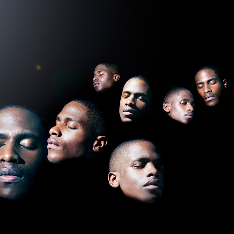 mens faces in a dream state