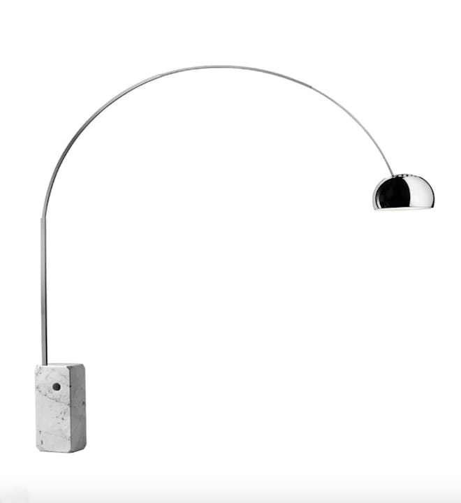 Arco Floor Lamp - LED or Incandescent Dimmable with Marble Base
