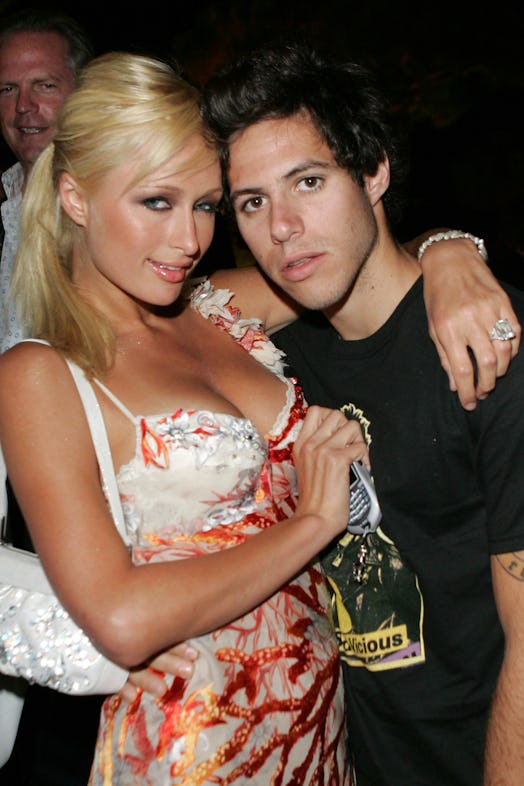Paris Hilton and Paris Latsis at the One Year Anniversary Party Hosted by Jeffrey Steiner, Chairman ...