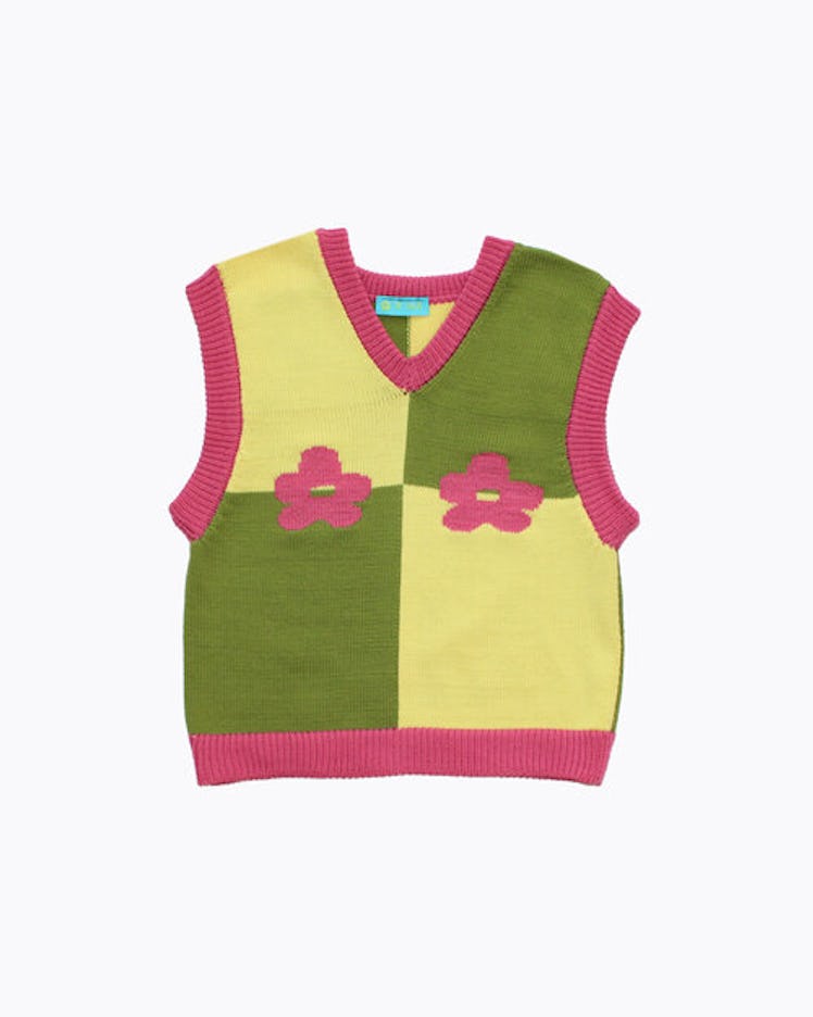 Ella Emhoff – Flower Boob Sweater Vest