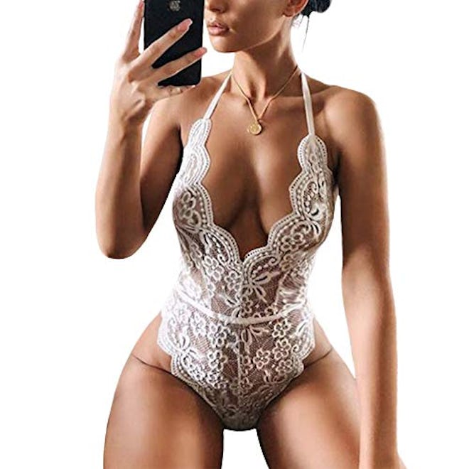 Dlsave Lace Bodysuit