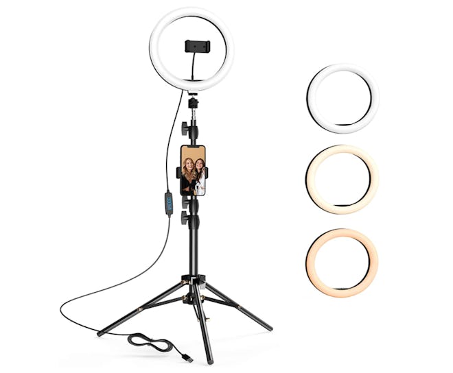 LETSCOM Selfie Ring Light with Tripod
