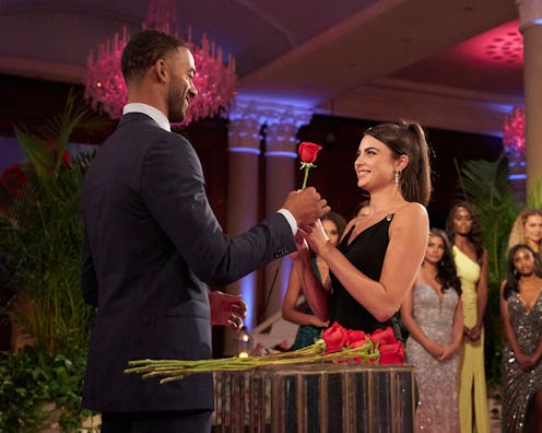 Matt James gives Rachael Kirkconnell a rose on 'The Bachelor' via ABC Press Site