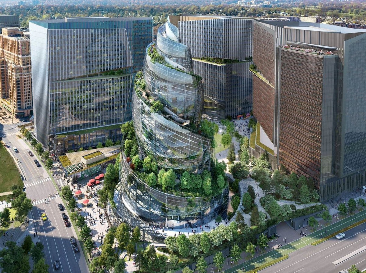 Amazon's planned Virginia HQ includes an incredible building dubbed the