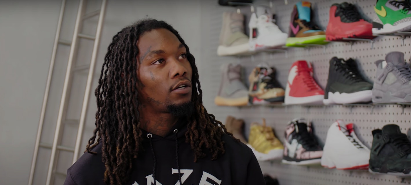 Offset says he's the reason rappers wear Nike and Jordan sneakers. What?