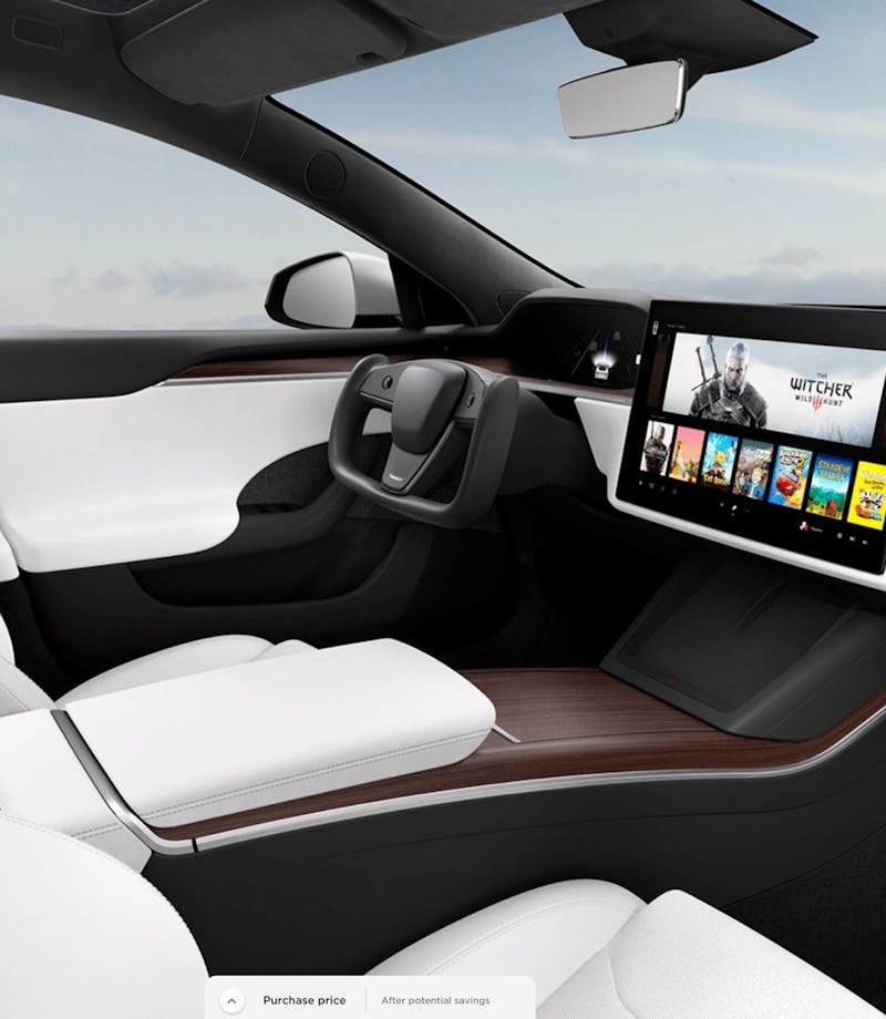 The new Tesla Model S interior
