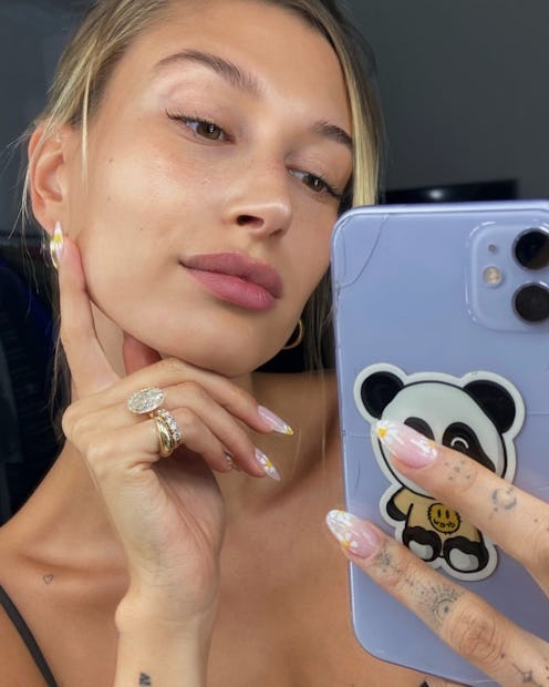 Hailey Bieber's new BareMinerals campaign details.