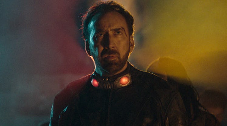 Nicolas Cage in Prisoners of the Ghostland.