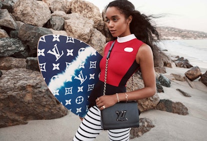 Laura Harrier stars in Louis Vuitton's Twist campaign for Spring/Summer 2021