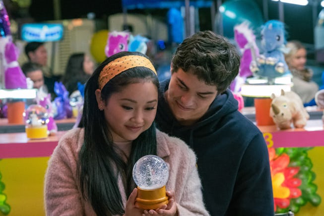 A still from Netflix's To All the Boys I've Loved Before, featuring Lana Condor as Lara Jean Covey, ...