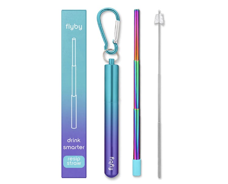 Flyby Portable Reusable Collapsible Straws