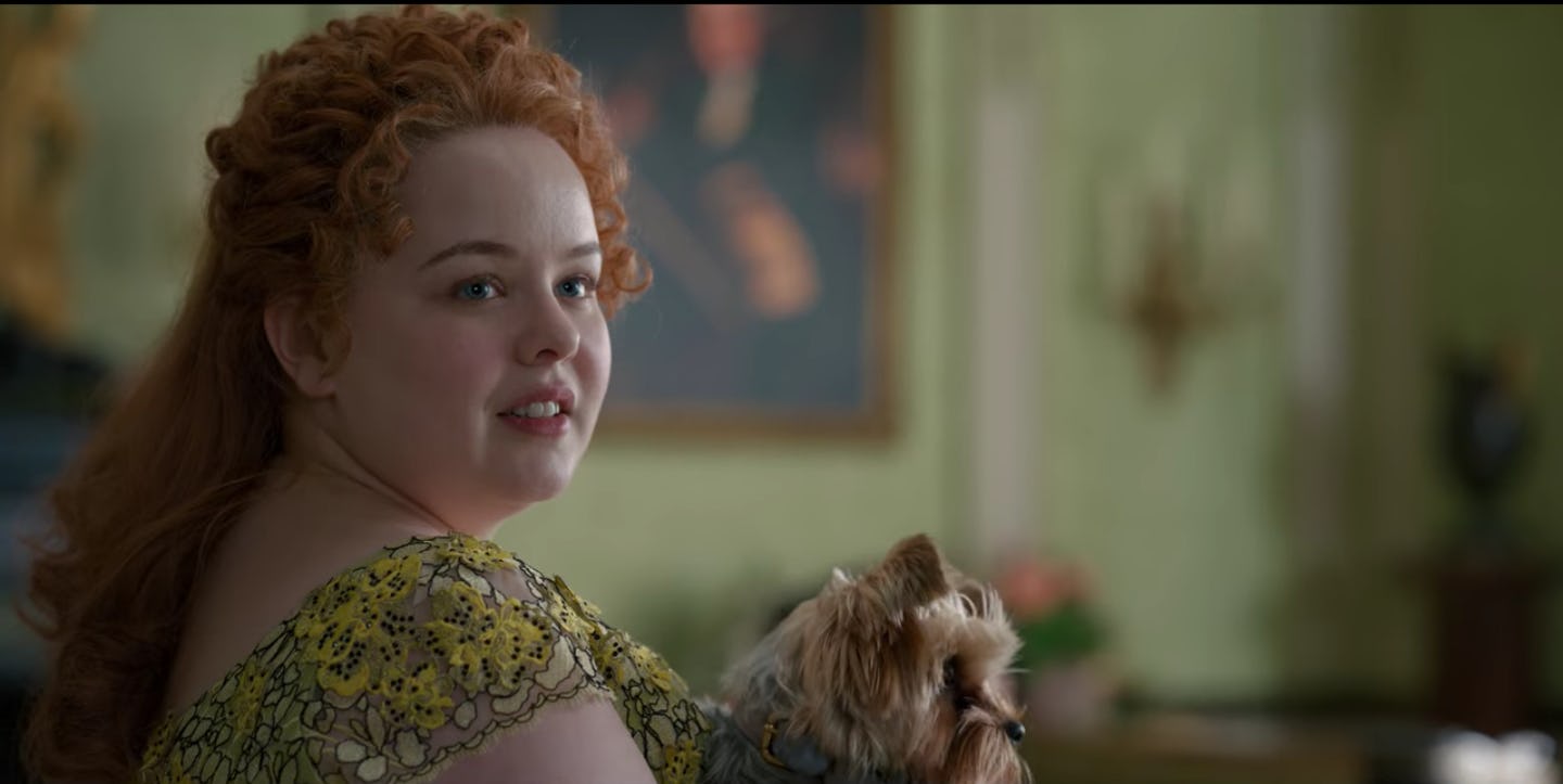 bridgerton star nicola coughlan shared an easter egg in her first scene