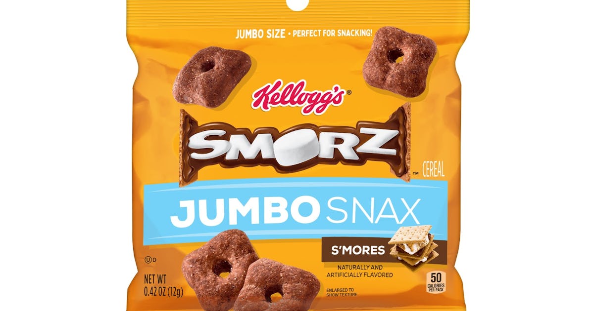 Kellogg S Smorz Cereal Jumbo Snax Taste Just Like S Mores Kellogg S Smorz Cereal Jumbo Snax Taste Just Like S Mores