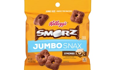 Kellogg's SMORZ Cereal Jumbo Snax taste just like s'mores.