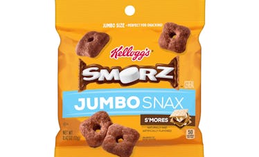 Kellogg's SMORZ Cereal Jumbo Snax taste just like s'mores.