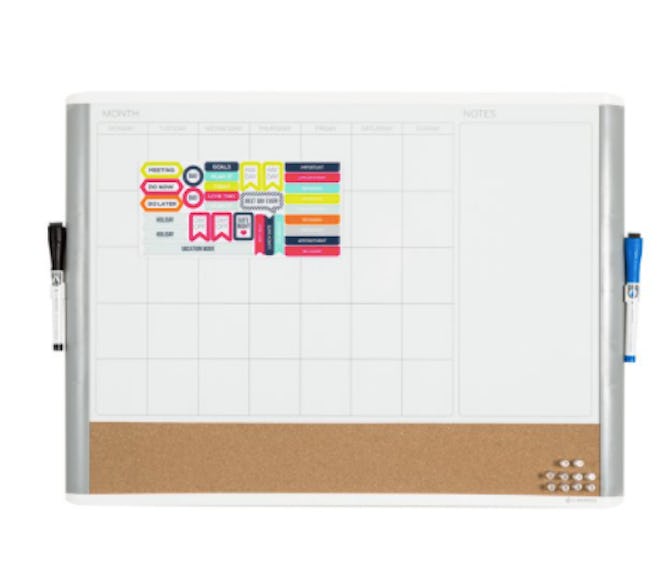 3-in-1 Dry Erase Calendar Whiteboard