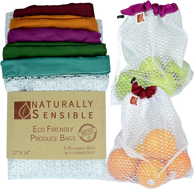 Naturally Sensible Reusable Produce Bags (5 Pack)