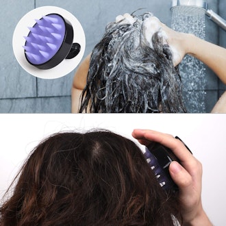 HEETA Shampoo Brush Scalp Massager