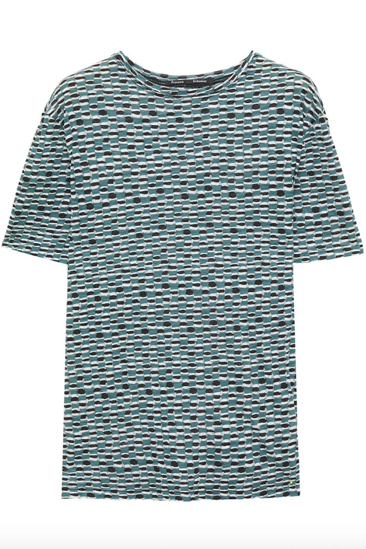 Printed Slub Cotton Jersey T-shirt