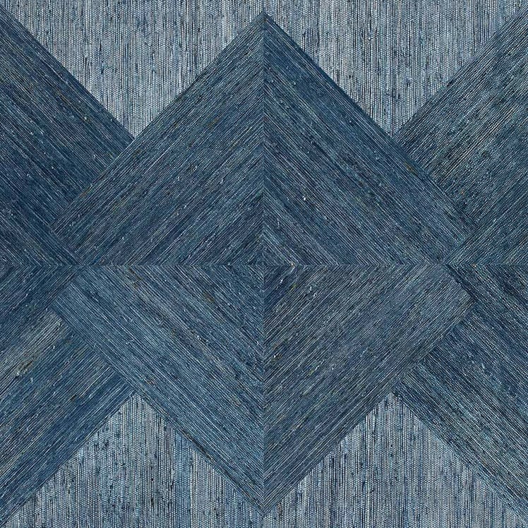 Arrowroot Inlay Denim Wallpaper