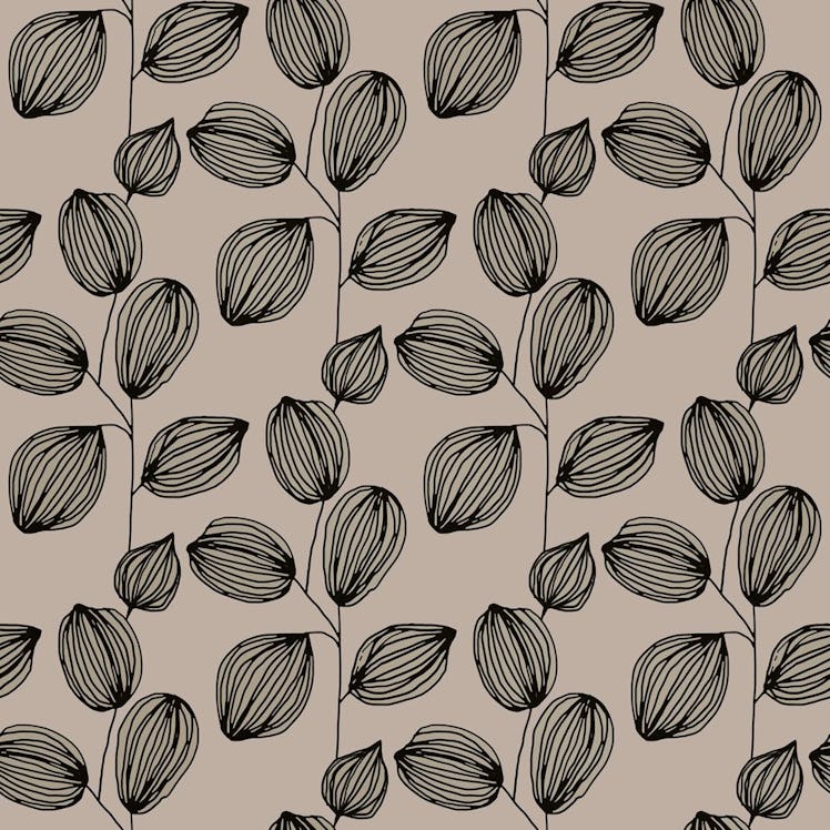 Cocoa Floral Removable Wallpaper