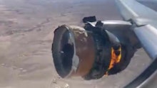 Boeing 777 engine on fire during flight to Honolulu