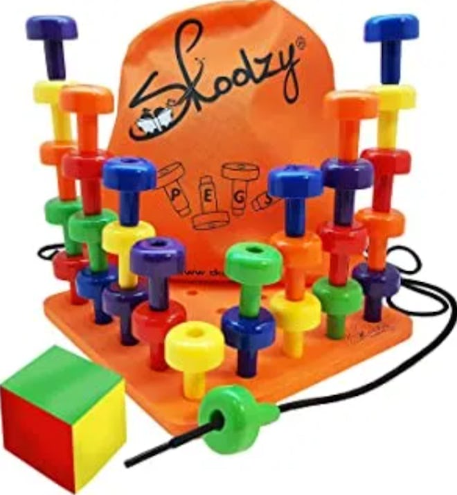 Skoolzy Preschool Peg Board Set