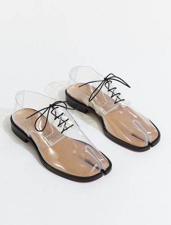 MAISON MARGIELA Tabi split-toe PVC derby shoes