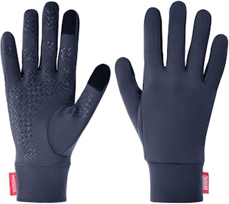 Aegend Glove Liners with Grippy Palms