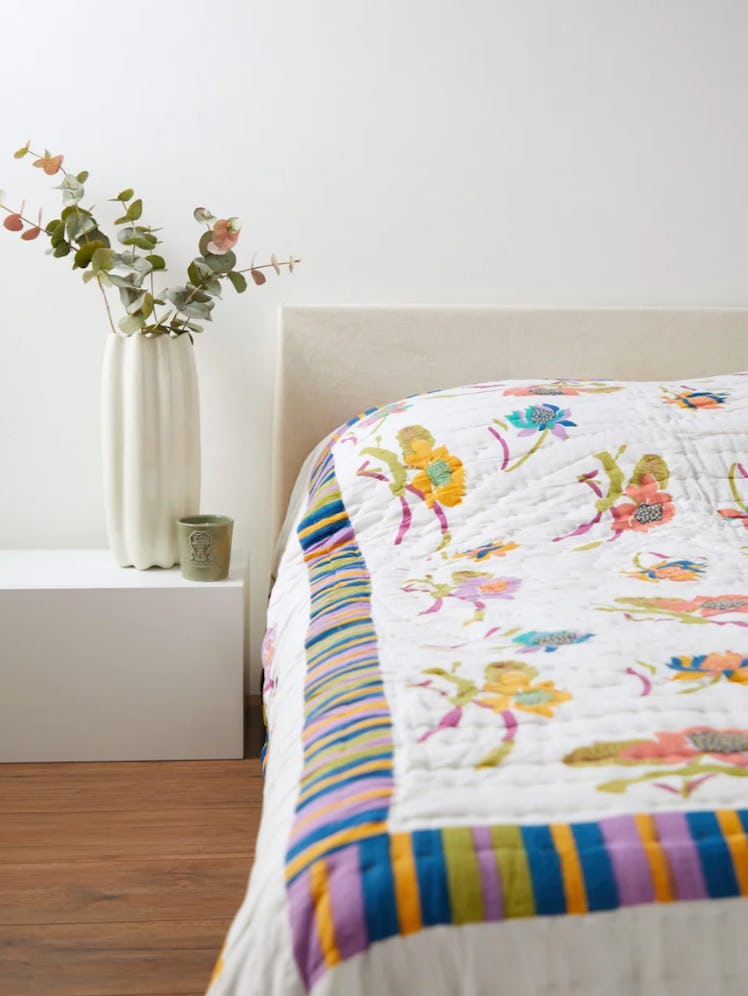 Floral-Print Cotton Quilt