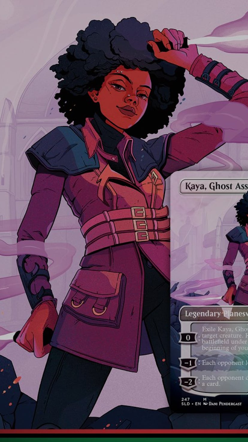 A card from the Black is Magic series in Magic: the Gathering.