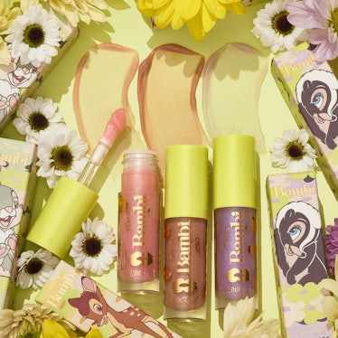 The Disney "Bambi" x ColourPop Lux Glosses in Thumper, Bambi, and Flower.