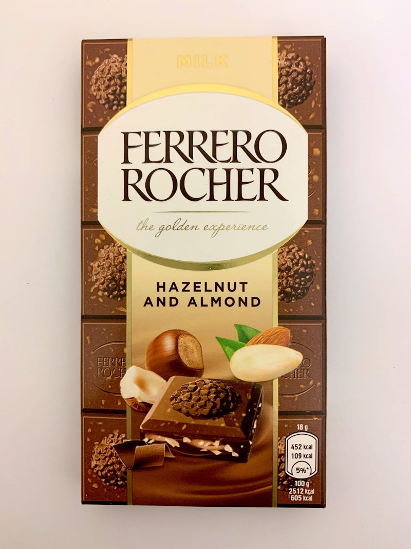 Ferrero Rocher chocolate bar