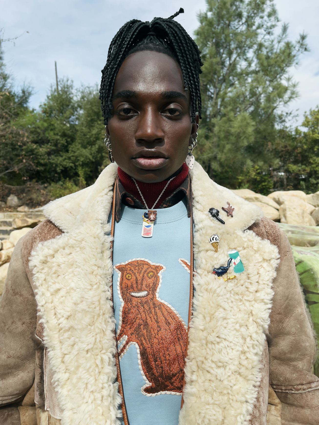 Rickey Thompson for Coach's Fall 2021 collection.