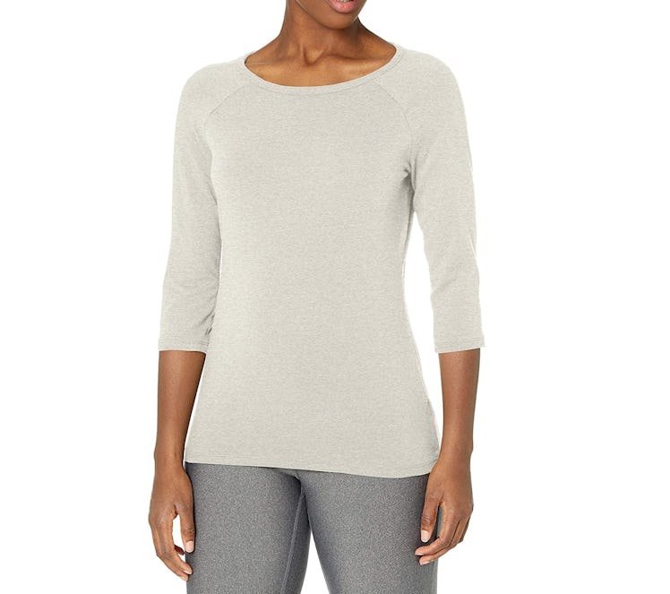 Hanes Stretch Cotton Raglan Sleeve Tee