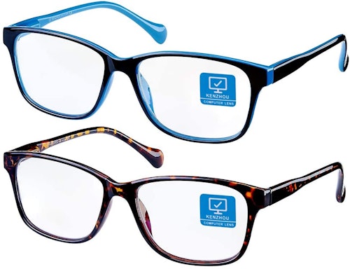  K KENZHOU Blue Light-Blocking Glasses (2-Pack)