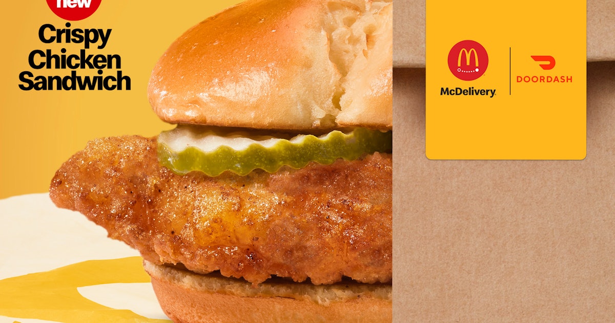 This Free McDonald's Crispy Chicken Sandwich March 2021 DoorDash Deal