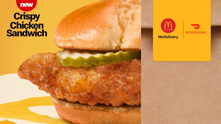 You can get a free McDonald's Crispy Chicken Sandwich on DoorDash starting on March 1.